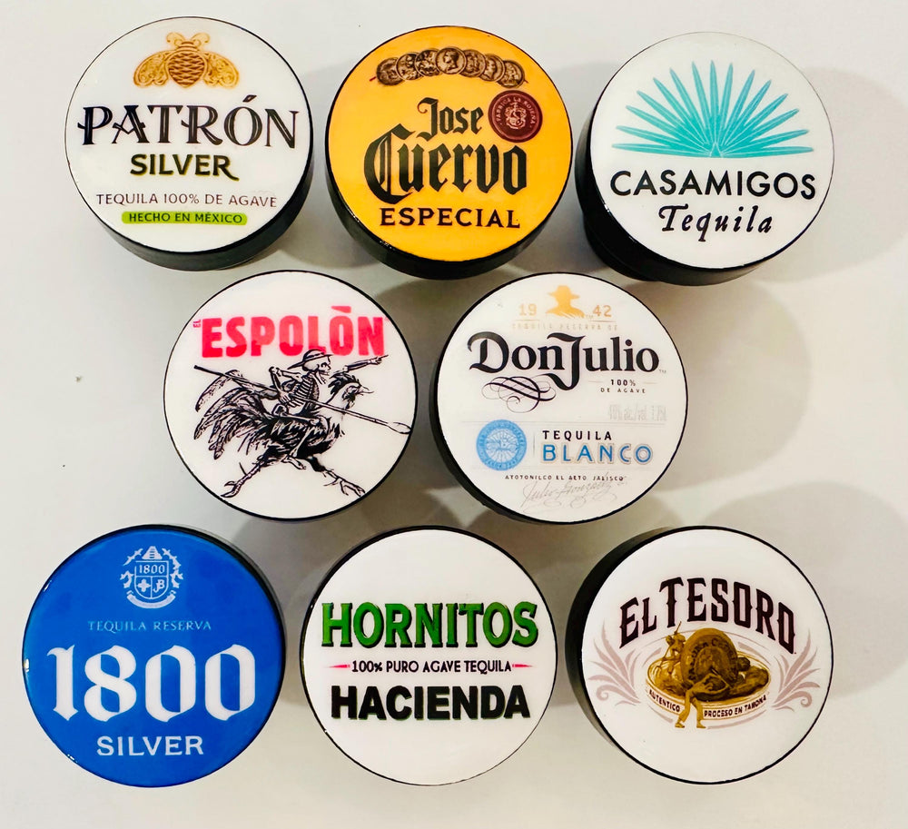 TEQUILA BAR KNOBS Whiskey Kitchen Cabinet Door Drawer Pulls Wet Bar Wine Alcohol Beer Cocktail Mixed Drinks Liquor Man Cave Agave