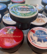 BEER BAR KNOBS for Man Cave and Basement Home Decor Liquor Wine Mixed Drinks Wet Bar Theme - Perfect Father’s Day Gift for Dad