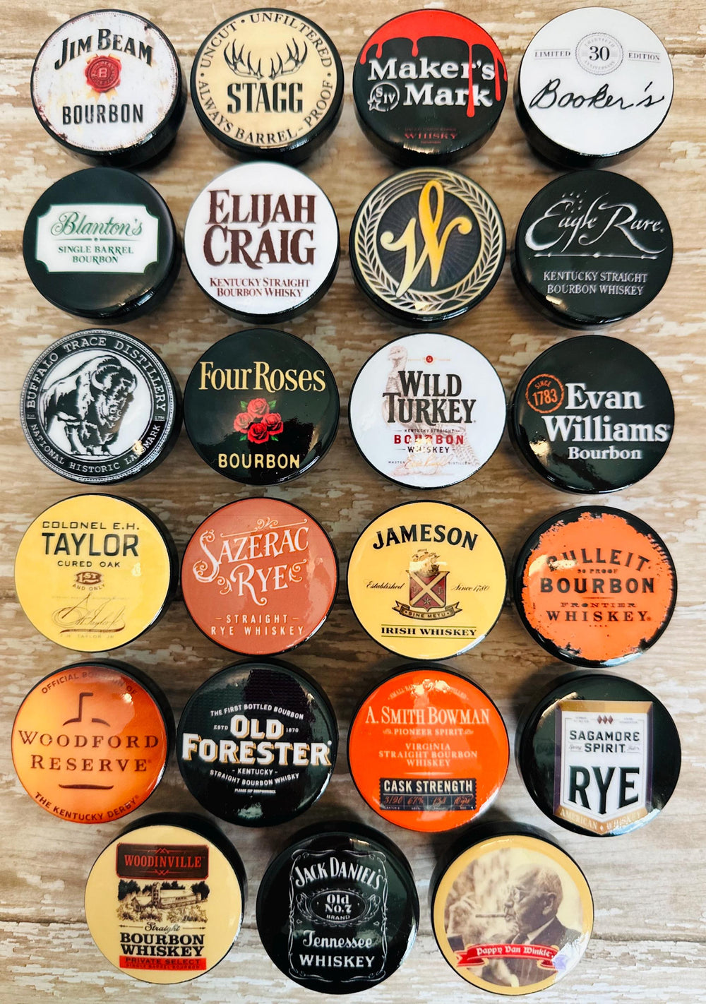 BOURBON BAR KNOBS Whiskey Kitchen Cabinet Door Drawer Pulls Wet Bar Wine Alcohol Cocktail Mixed Drinks Liquor Man Cave Kentucky